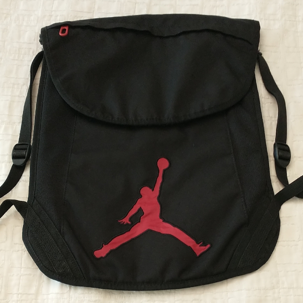 Air Jordan Brand Gym Sack / Backpack,‎ Jumpman, Black And Red